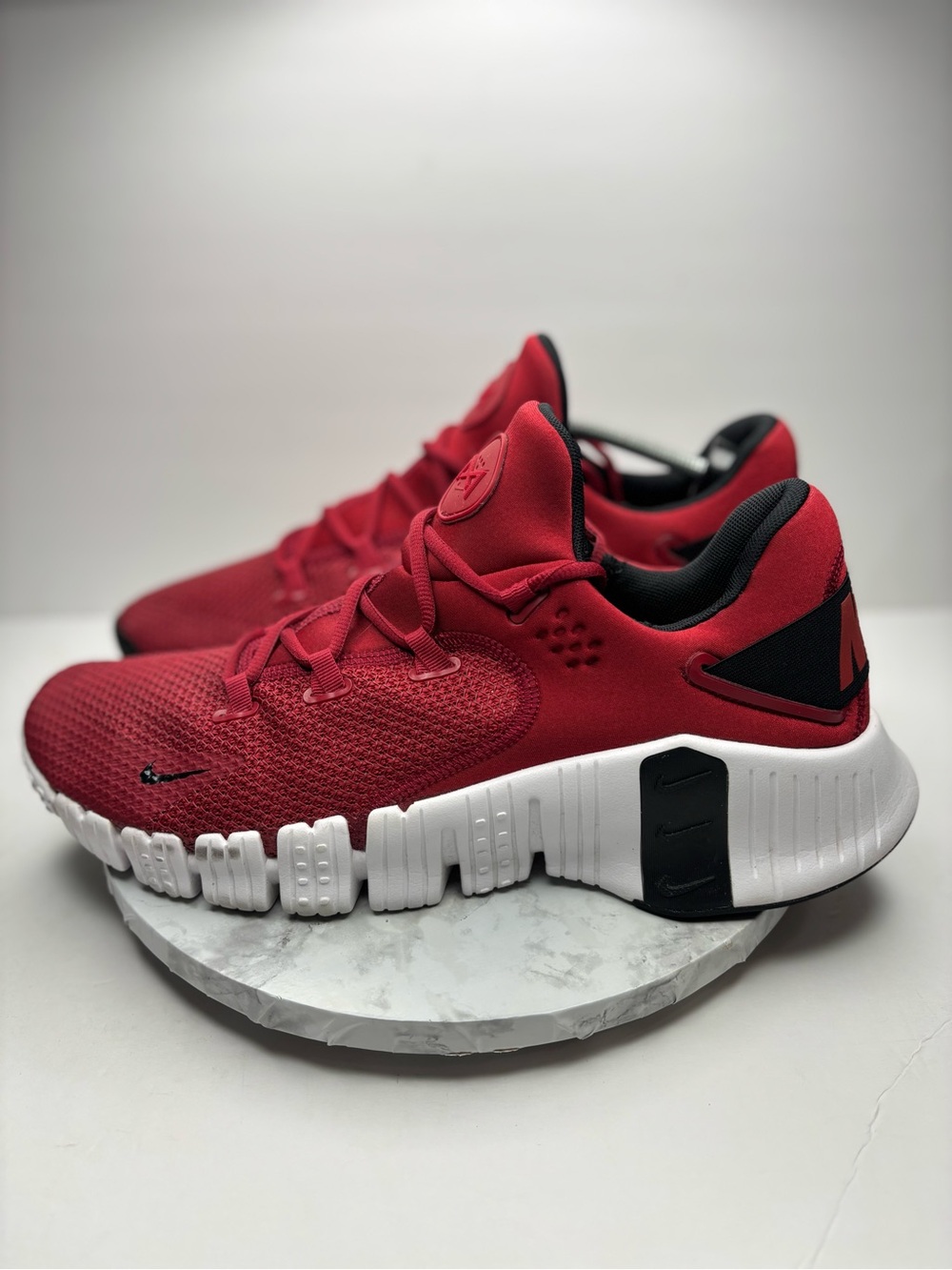 Size 14- Nike Free Metcon 4 Red/white
